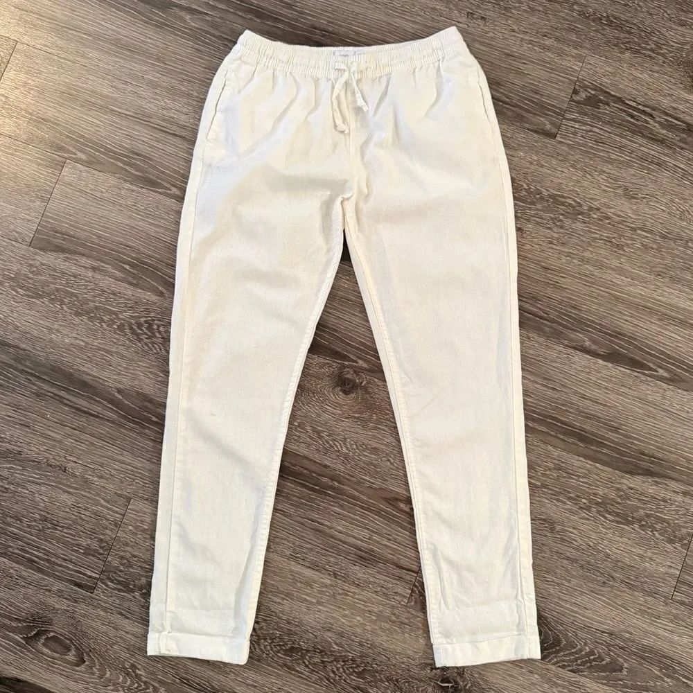 Onia Linen Cotton Drawstring Pants